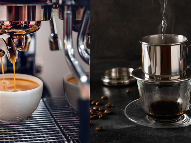So sánh cà phê phin Việt Nam và Espresso Ý: Sự khác biệt trong từng giọt